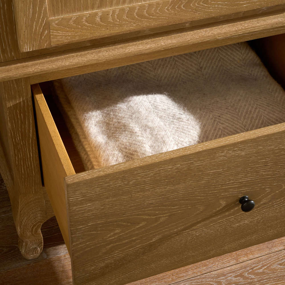 Sienna Beau 1 Door Wardrobe, Weathered Oak